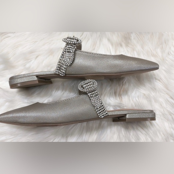 NIB Women’s Kelly & Katie Slip On Flats (Sadza) -Gold Silver Size 9.5 - Picture 6 of 10